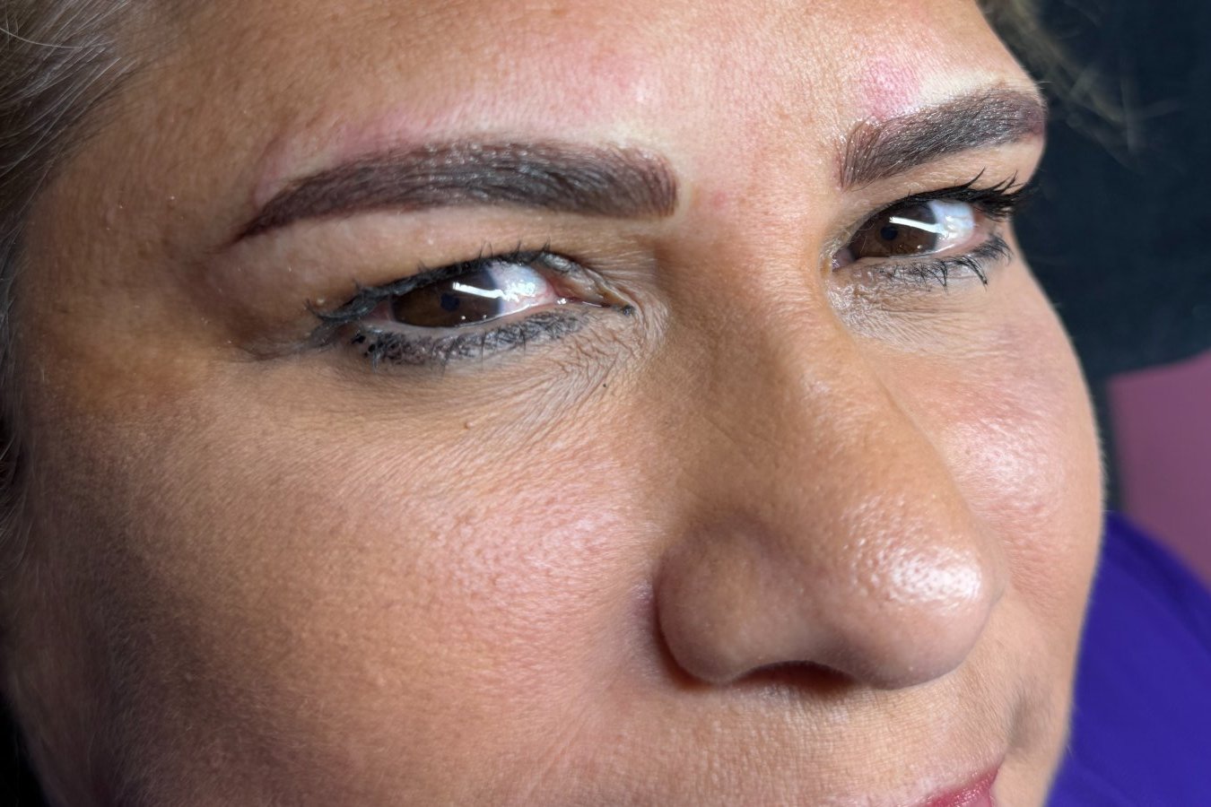 Micropigmentación de cejas — resultado real